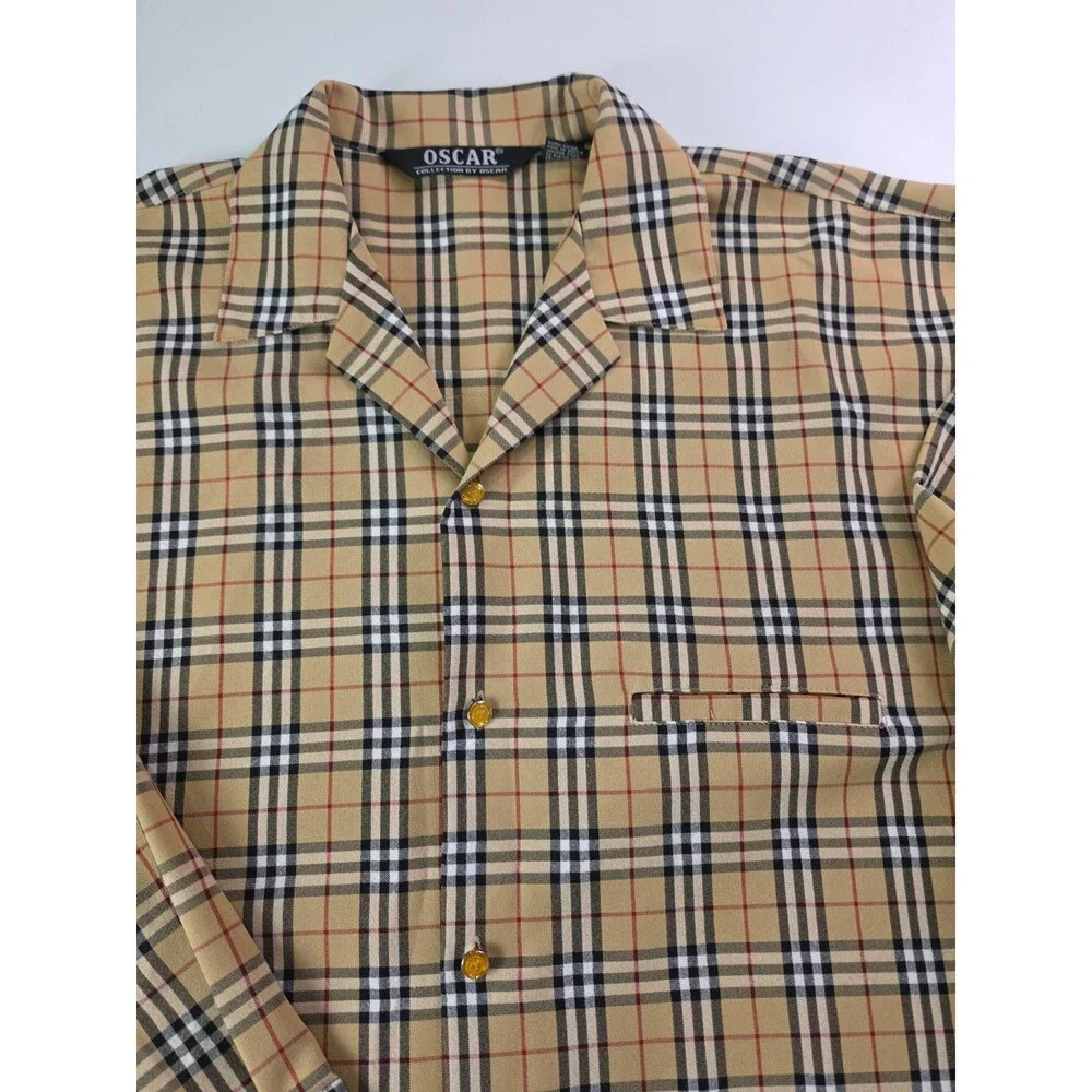 Oscar Collection By Oscar Pajama Set Check Nova Style XL Pants Shirt